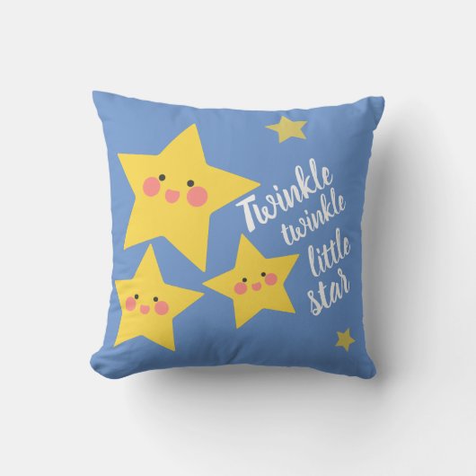 Twinkle Little Star Happy Yellow Stars クッション (正面)