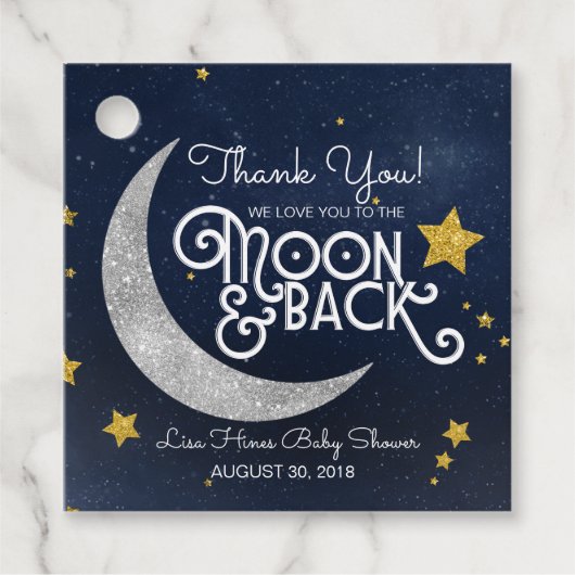Twinkle Little Star Moon & Back Thank You フェイバータグ (正面)
