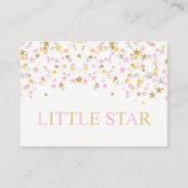 Twinkle Little Star Pink金ゴールドブックリクエストカード エンクロージャーカード (裏面)