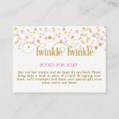 Twinkle Little Star Pink金ゴールドブックリクエストカード エンクロージャーカード (正面)