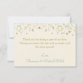 Twinkle Little Star Thank You Creme サンキューカード (裏面)