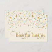 Twinkle Little Star Thank You Creme サンキューカード (正面/裏面)