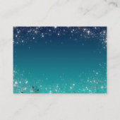 Twinkle Little Stars Blue Baby Shower Bookリクエスト エンクロージャーカード (裏面)