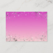 Twinkle Little Stars Pink Girl Shower Book Request エンクロージャーカード (裏面)