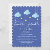 Twinkle Sprinkle Little StarベビーSprinkle/Shower 招待状 (正面)