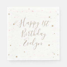 Twinkle Star 1st Birthday スタンダードランチョンナプキン