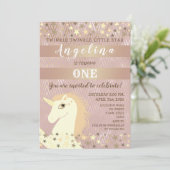 Twinkle Star Girl 1st Birthday 招待状 (スタンド正面)