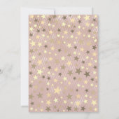 Twinkle Star Girl 1st Birthday 招待状 (裏面)