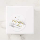 Twinkle Star Twin Baby Showerありがとうメッセージカード フェイバータグ (インサイチュ)