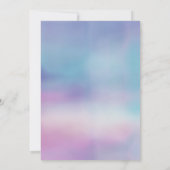 Twinkle Star Waterカラー金ゴールド性別によるパーティーの表示 招待状 (裏面)