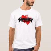 Twinkle Streetwear Logo Hearts Tシャツ (正面)