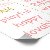 Twinkle Tiwnkle Little Star Birthday sign poster ポスター (角)