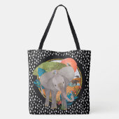 TWINKLE-TOES SAFARIのトートまたはクロス体バッグ2サイズ トートバッグ (裏面)