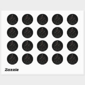 Twinkle Treeスタンプ ラウンドシール (シート)