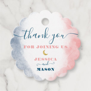 Twinkle Twinkleジェンダーリビールメッセージカード フェイバータグ