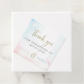 Twinkle Twinkleジェンダーリビールメッセージカード フェイバータグ (インサイチュ)