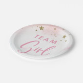 Twinkle Twinkleチームガールジェンダーの表示プレート ペーパープレート (アングル)