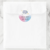 Twinkle Twinkleリトルスターテーマ性別公開 ラウンドシール (バッグ)