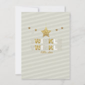 Twinkle Twinkle小さなスター誕生日の招待状 招待状 (裏面)