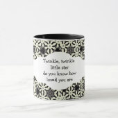 Twinkle、Twinkle小さな星がどのように愛しているか知っている マグカップ (中央)