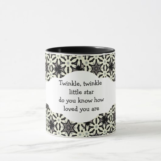 Twinkle、Twinkle小さな星がどのように愛しているか知っている マグカップ (中央)