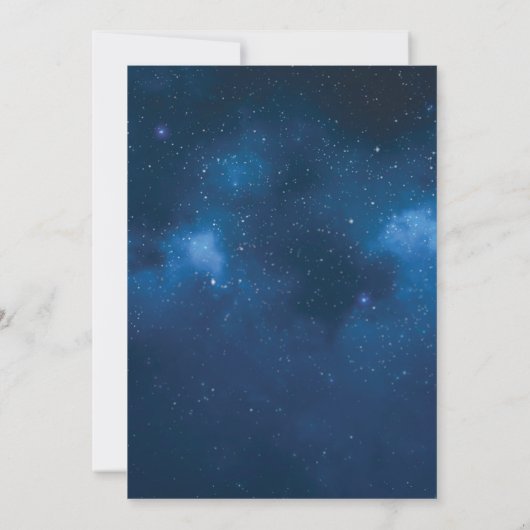 Twinkle Twinkle小さな星の赤ちゃんシャワーの招待 招待状 (裏面)