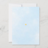 Twinkle Twinkle男の子の赤ちゃんシャワーありがとう詩 サンキューカード (裏面)