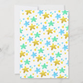 Twinkle Twinkle私たちの小さな星の赤ちゃんシャワー 招待状 (裏面)