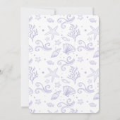 Twinkle Twinkle虹色海マーメイドホワイト 招待状 (裏面)