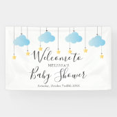 Twinkle Twinkle Blue Boy Baby Showerへようこそ 横断幕 (横)