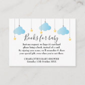 Twinkle Twinkle BooksベビーリクエストBaby Shower エンクロージャーカード (正面)