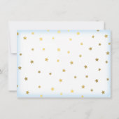 Twinkle, Twinkle, Little Star誕生日Boy Photo 招待状 (裏面)