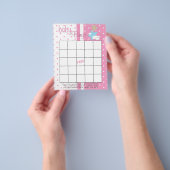 Twinkle, Twinkle Little Star – ベビーガール – ビンゴ チラシ (手)