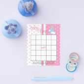 Twinkle, Twinkle Little Star – ベビーガール – ビンゴ チラシ (シングル)