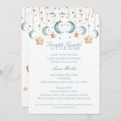 Twinkle, Twinkle Little Star – ベビーシャワー 招待状 (正面/裏面)