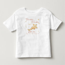 Twinkle Twinkle Little Star ボヘミアン+オートゥムンプリント トドラーTシャツ