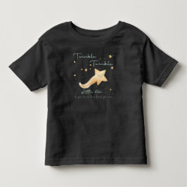 Twinkle Twinkle Little Star ボヘミアン+オートゥムン+パーソナル トドラーTシャツ