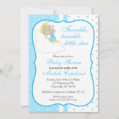 Twinkle, Twinkle Little Star -男の赤ちゃん 招待状 (正面)