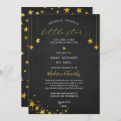 Twinkle Twinkle Little Star 赤ちゃん歓迎会（郵送） 招待状 (正面/裏面)