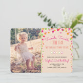 Twinkle Twinkle Little Star 2nd Birthday 招待状 (スタンド正面)