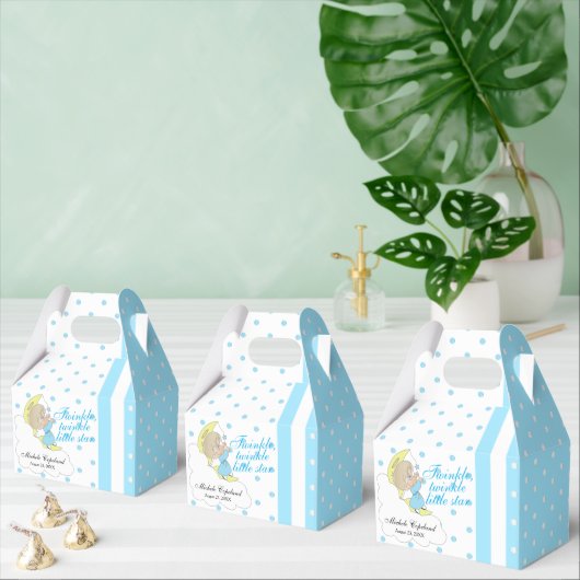 Twinkle, Twinkle Little Star - Baby Boy Thank You フェイバーボックス (複数)