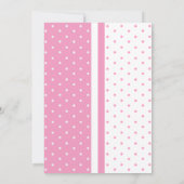 Twinkle, Twinkle Little Star - Baby Girl 招待状 (裏面)