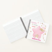 Twinkle Twinkle Little Star Baby Girl Teddy Bear N ノートブック (内部)