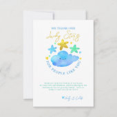 Twinkle Twinkle Little Star Baby Showerありがとう サンキューカード (正面)