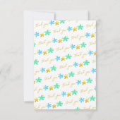 Twinkle Twinkle Little Star Baby Showerありがとう サンキューカード (裏面)