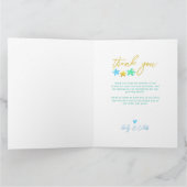 Twinkle Twinkle Little Star Baby Showerありがとう サンキューカード (内部)