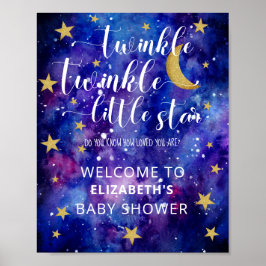Twinkle Twinkle Little Star Baby Showerへようこそ ポスター