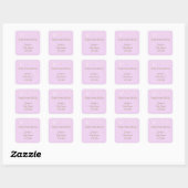 Twinkle Twinkle Little Star Baby Showerスタンプ スクエアシール (シート)