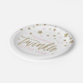 Twinkle Twinkle Little Star Baby Showerプレート ペーパープレート (アングル)