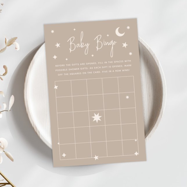 Twinkle Twinkle Little Star Baby Shower Bingo Card (クリエイターアップロード済み)